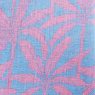 BANANA TREE - PINK linen fabric swatch designer Lotty B