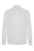 Essential mens optic white linen shirt by Pink house Mustique