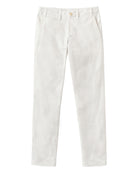 Comfortable stretch linen pants in classic white by Pink House