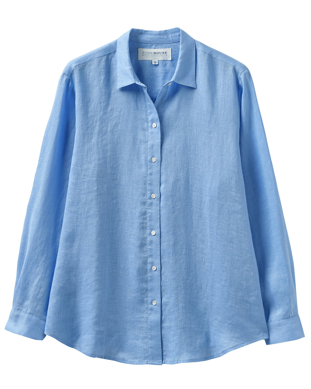 Women's Anastasia shirt in French Blue linen