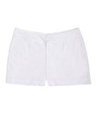 Womens Linen Shorts : CLASSIC WHITE designer Lotty B for Pink House Mustique 