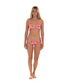 Womens Triangle Bikini : BANANA TREE - RED Caribbean Vacation Wear designed by Lotty B Mustique