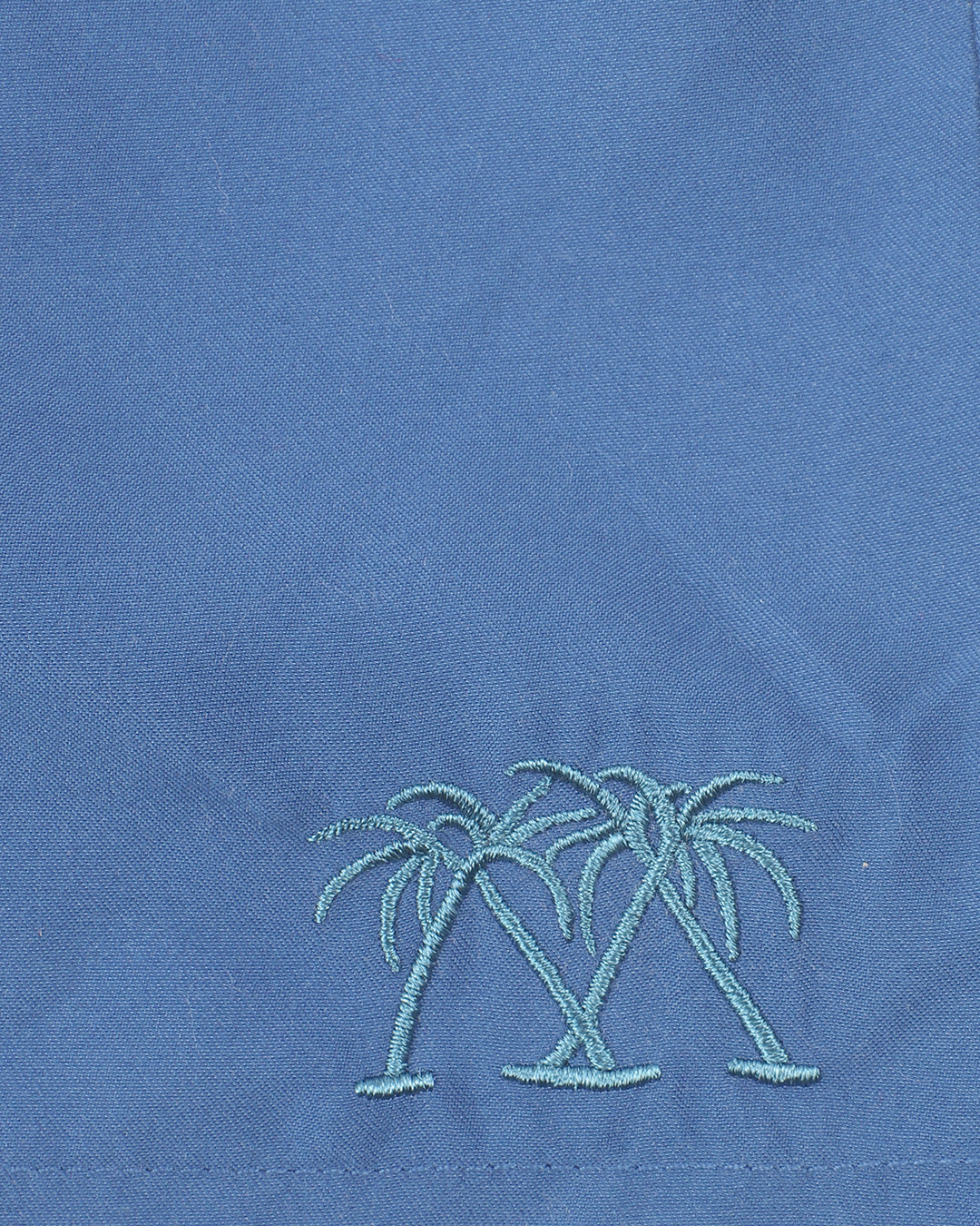 Boys swim trunks : REGATTA BLUE, embroidery detail