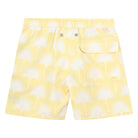 Boys swim trunks : FAN PALM - YELLOW, back