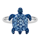 Cocktail Ring : MUSTIQUE SEA LIFE SMALL TURTLE - BLUE designed by Catherine Prevost in collaboration with Atelier Swarovski is in aid of the St. Vincent & the Grenadines Environment Fund.