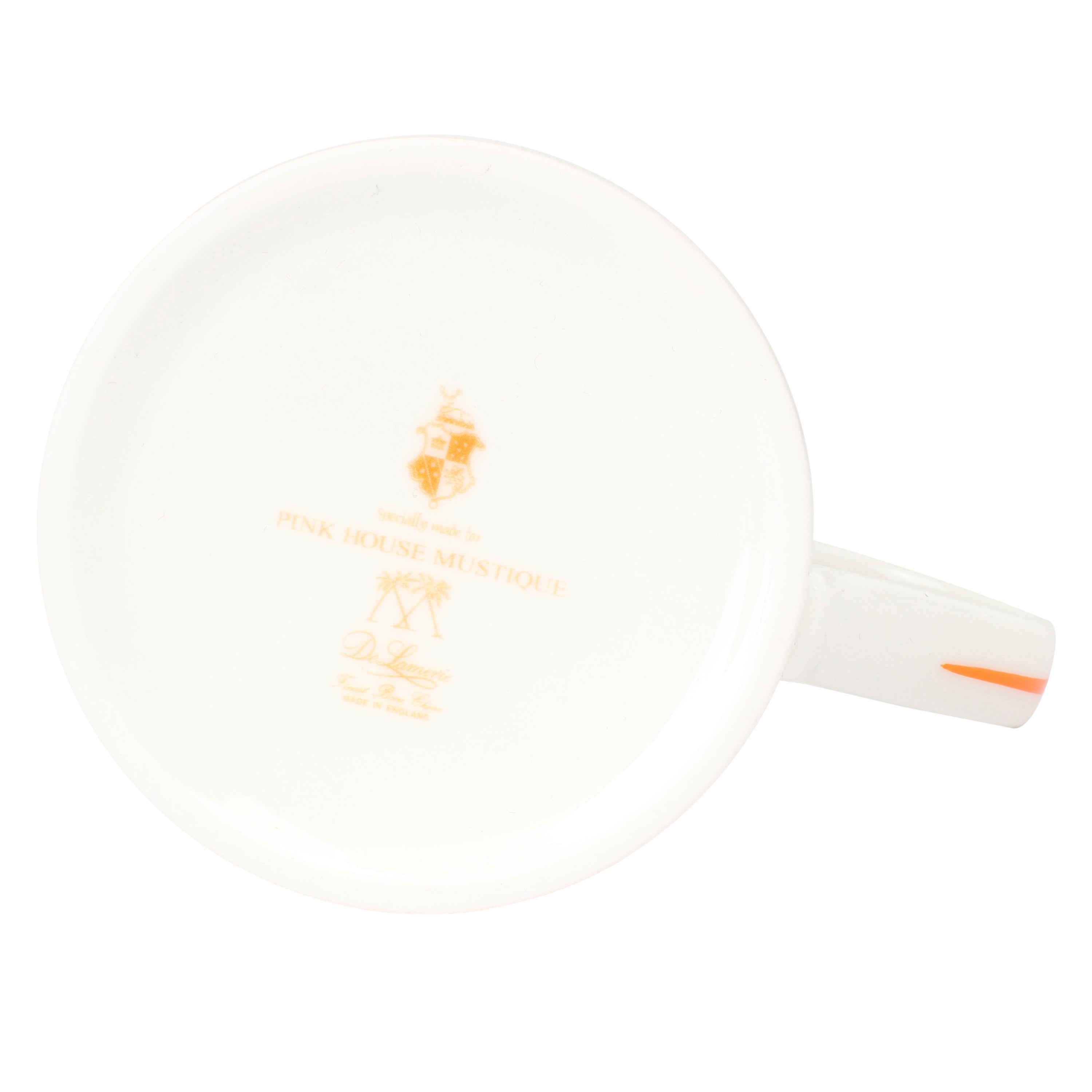 Fine Bone China Mug : SEASTAR - ORANGE designer Lotty B Mustique exclusive interiors collection