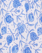 Pomegranate blue print by designer Lotty B