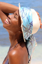 Lotty B Silk Charmeuse Scarf ~ Bamboo (Pale Blue) - Mustique Hat