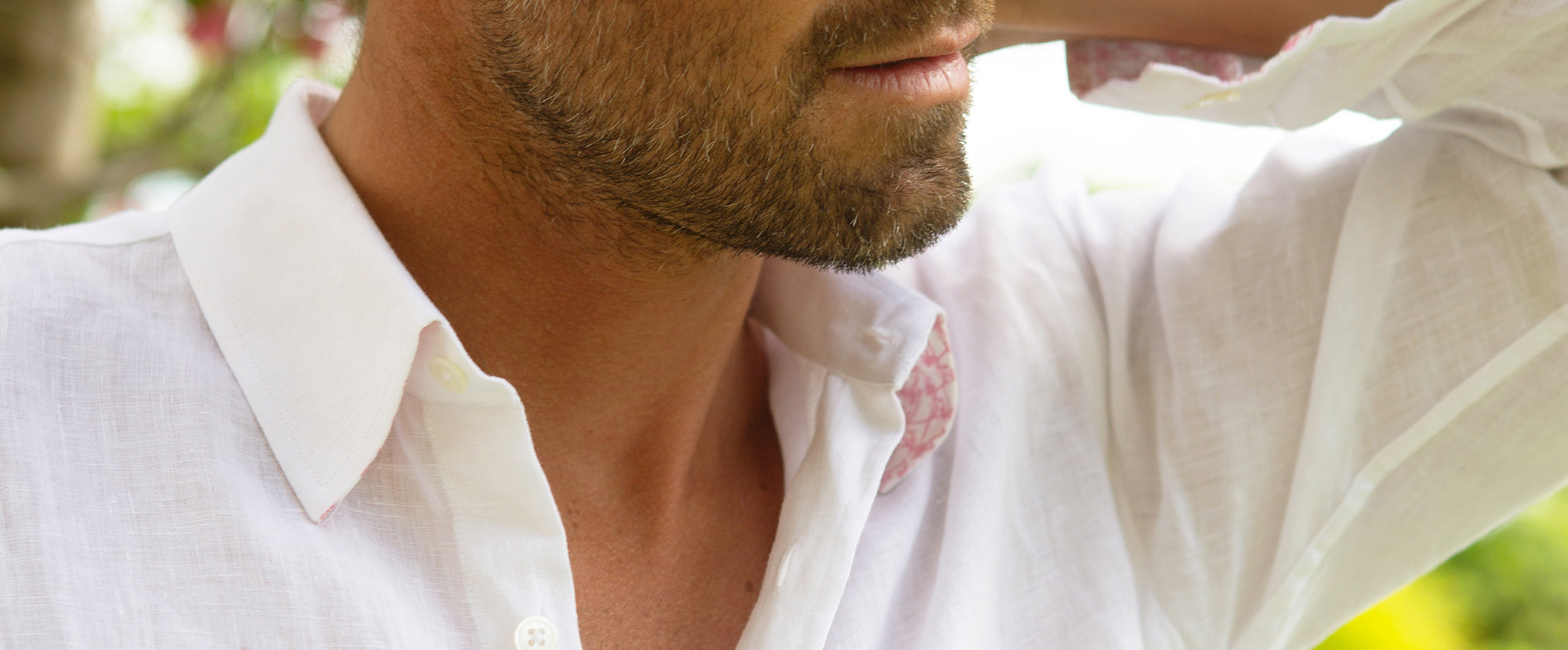 As much an everyday essential as a holiday necessity - nothing feels better than a crisp white linen shirt from Pink House.