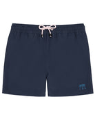 Mens quick dry swim shorts in solid navy Pink House Mustique essential holiday buys