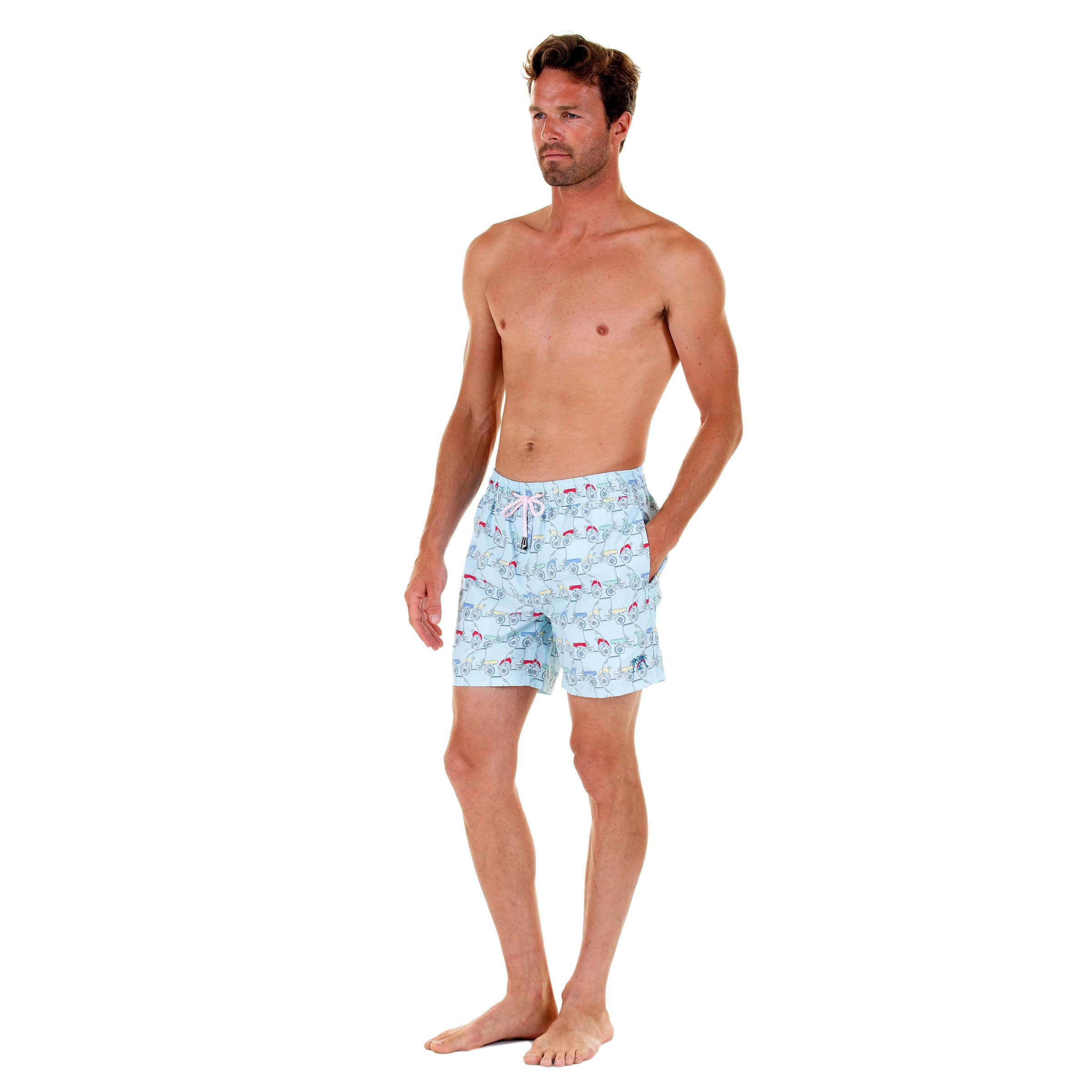 Mens swim trunks : MUSTIQUE MULE - MULTI comfortable, practical & stylish