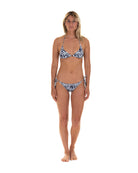 Womens Triangle Bikini : BANANA TREE - NAVY Caribbean Resortwear by Lotty B Mustique