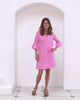 Women's chic holiday dress in fuchsia pink by Lotty B for Pink House