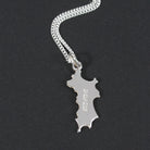 MINI Sterling Silver Mustique Island Pendant - Back