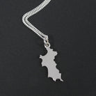 MINI Sterling Silver Mustique Island Pendant - Front